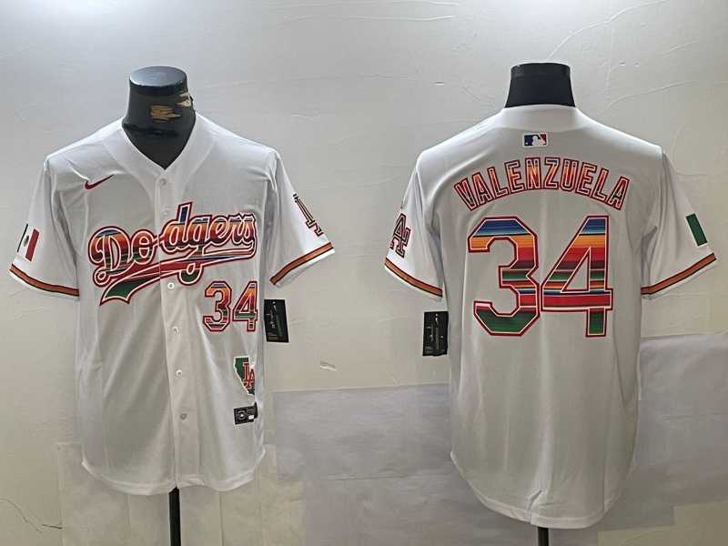 Men's Los Angeles Dodgers #34 Fernando Valenzuela White Rainbow Mexico Cool Base Stitched Fashion Jersey,We sell and wholesale Men's Los Angeles Dodgers #34 Fernando Valenzuela White Rainbow Mexico Cool Base Stitched Fashion Jersey on line form chian!